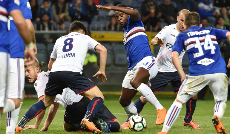 Duván Zapata: Duván Zapata se recupera de una lesión muscular leve