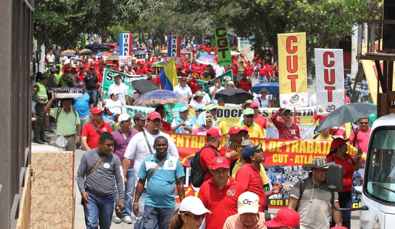 Día Internacional del Trabajo Trabajadores marchan en su día por reivindicaciones laborales