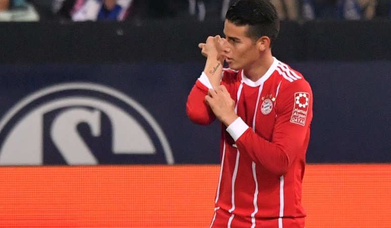 James Rodríguez Bayern Múnich Espero quedarme aquí estoy muy bien y lo estoy haciendo bien James