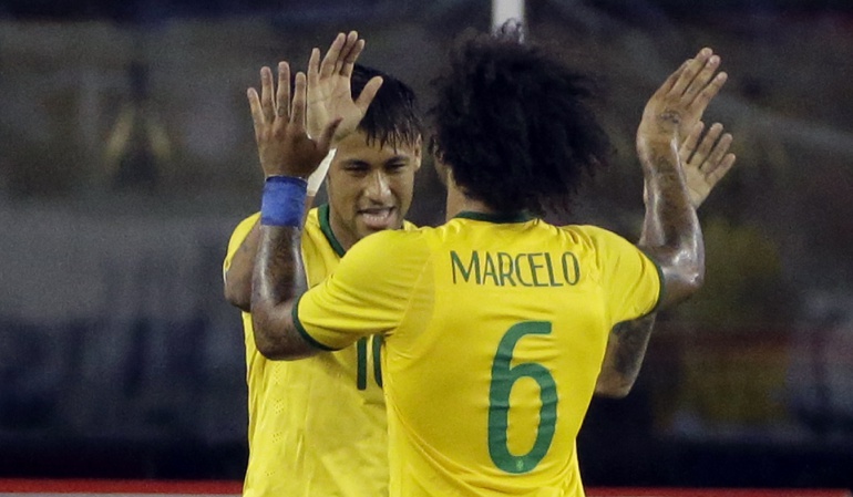 Neymar Real Madrid Marcelo: Me encantaría jugar con Neymar en el Real Madrid: Marcelo