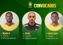 Neymar-Coutinho-Gabriel Jesús lideran lista de Brasil para el Mundial