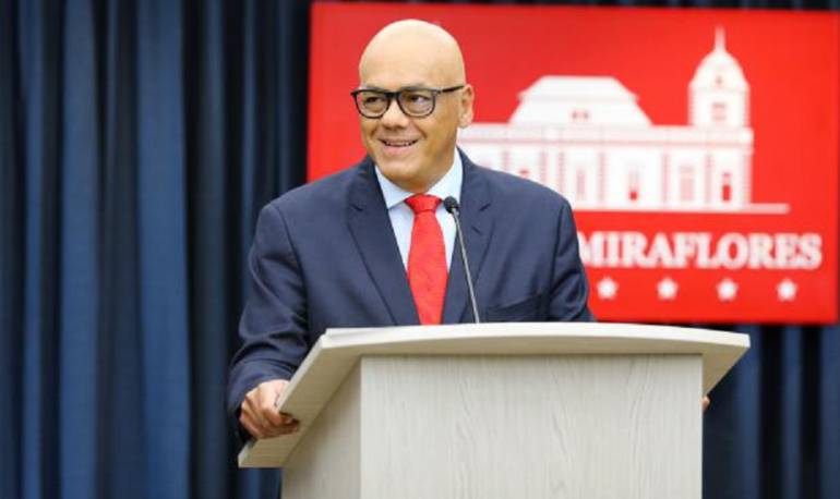 El ministro de Comunicación e Información venezolano, Jorge Rodríguez.