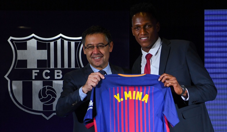 Yerry Mina Bartomeu: Yo cuento con Mina, pero la decisión final es de Valverde: Bartomeu