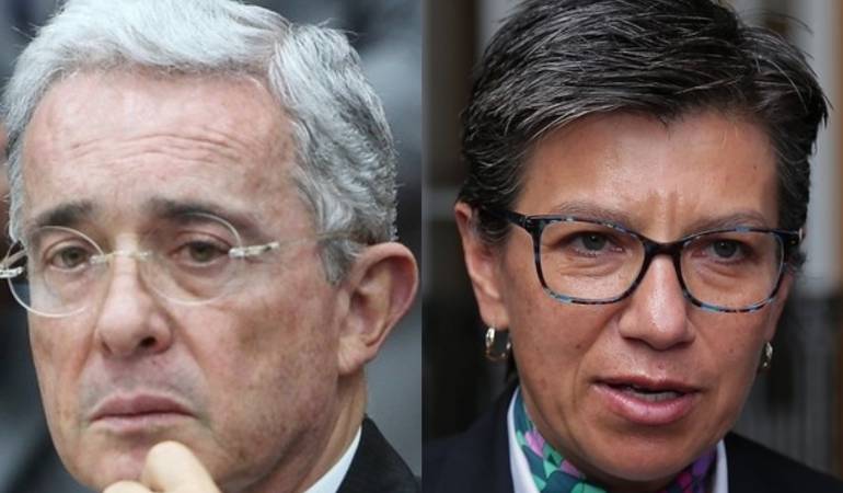 Álvaro Uribe y Claudia López