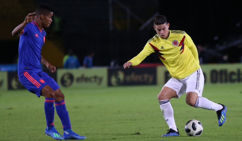 Mundial 2018: James y Barrios volvieron a entrenar con la Selección
