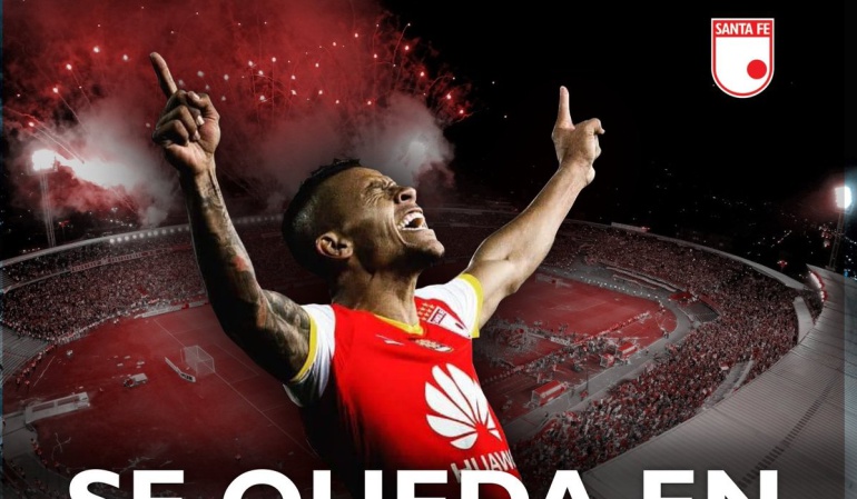 Wilson Morelo renovó con Santa Fe: ¡El goleador se queda!: Wilson Morelo renovó 3 años con Santa Fe
