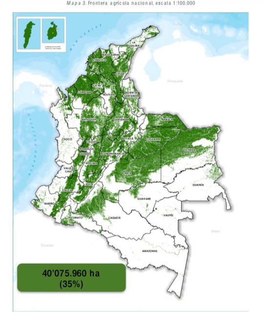 agricultura colombiana: Así quedó la delimitación de la Frontera agrícola en Colombia agricultura colombiana: Así quedó la delimitación de la Frontera agrícola en Colombia
