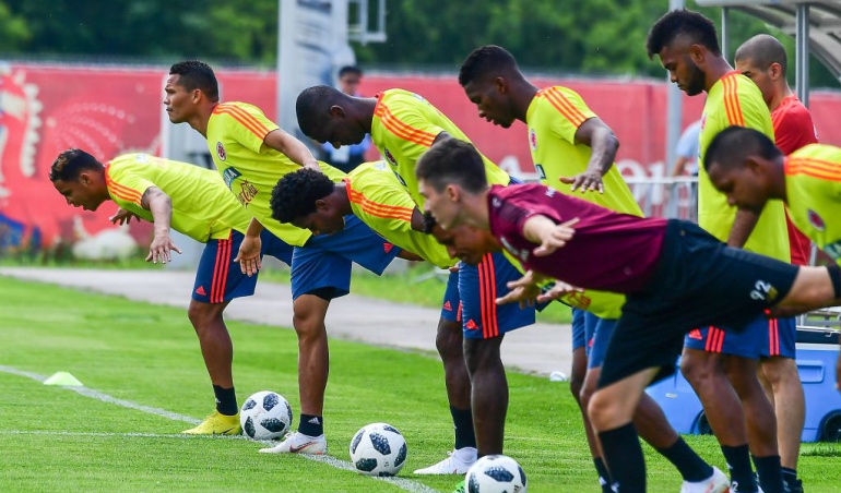 Colombia entrenamientos Abel Aguilar: Colombia retornó a entrenamientos; Aguilar no estaría frente a Senegal