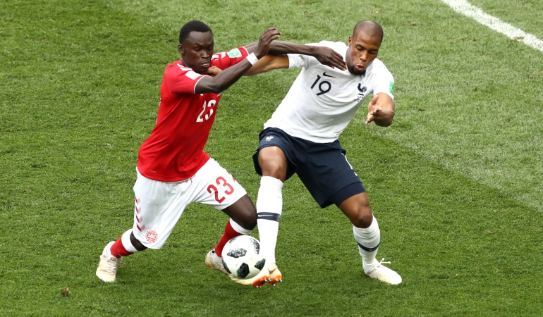 en vivo Dinamarca Francia online Mundial Rusia 2018: Dinamarca igualó ante Francia y aseguró su pase a los octavos de final