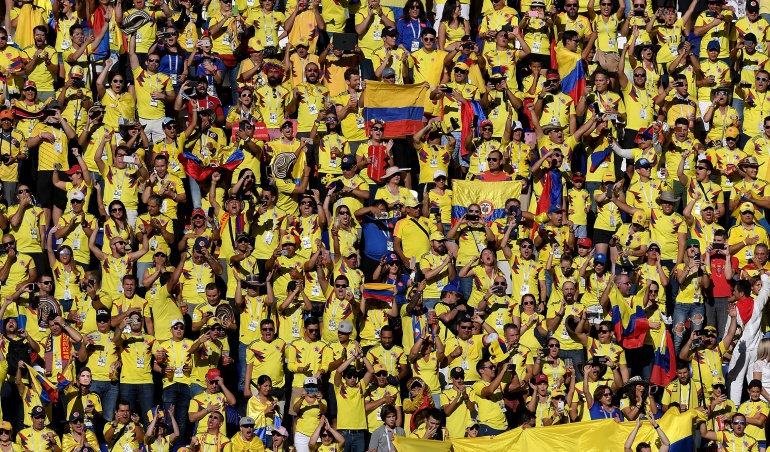Selección Colombia himno Senegal Mundial Rusia: ¡Emocionante!: Así se escuchó el himno nacional en el partido ante Senegal