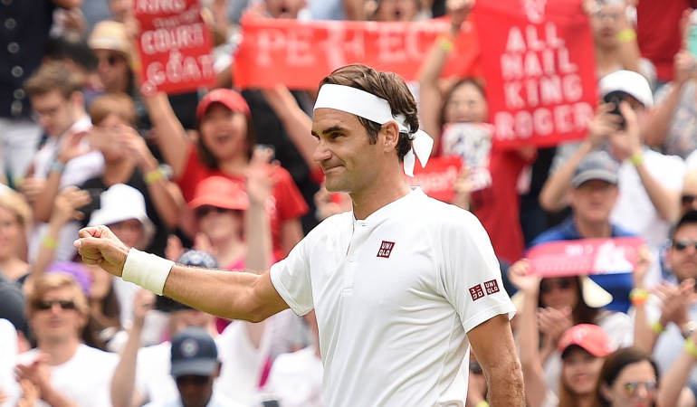 Roger Federer: Federer avanza a tercera ronda y aumenta récord en Wimbledon
