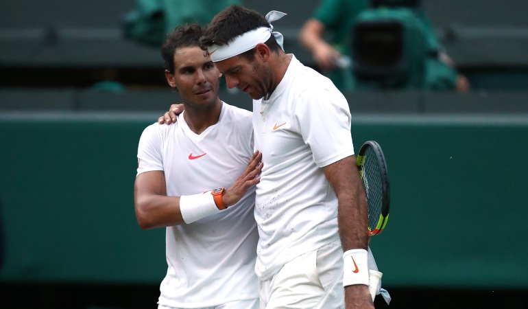 Rafael Nadal Del Potro Wimbledon Novak Djokovic: Rafael Nadal clasifica a semifinales de Wimbledon tras vencer a Del Potro