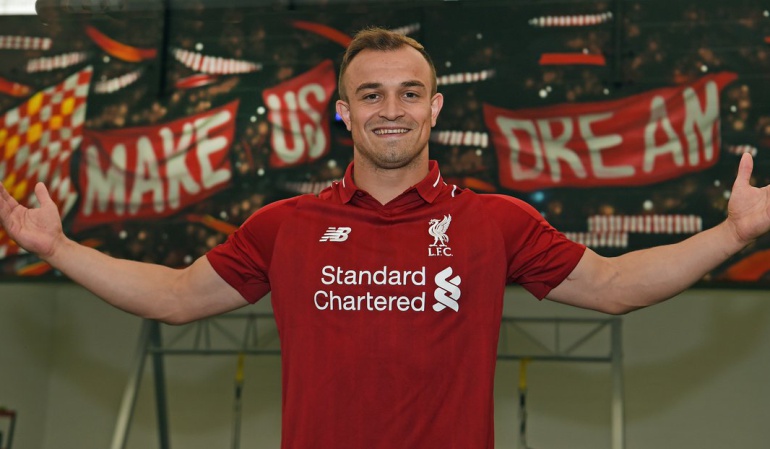 Xhedan Shaquiri Liverpool: Liverpool confirmó el fichaje del suizo Xherdan Shaqiri