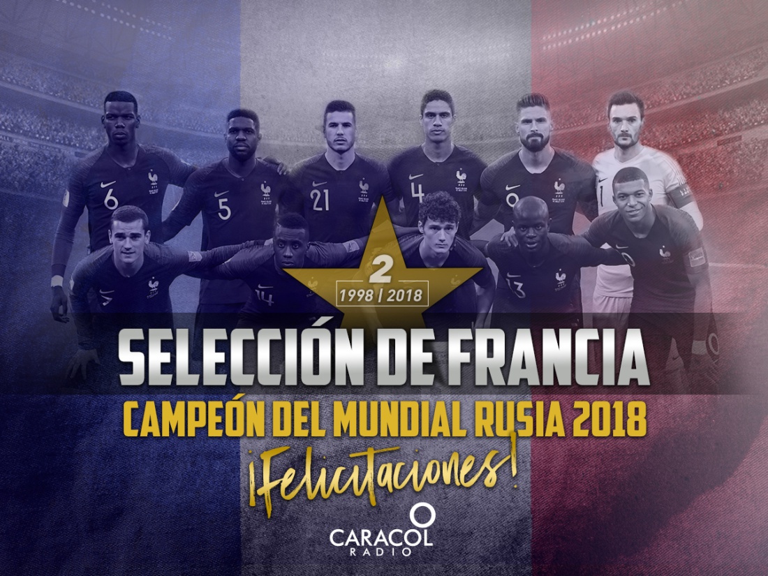 Francia campeón del Mundial segundo título: ¡Felicitaciones al campeón de la Copa del Mundo!