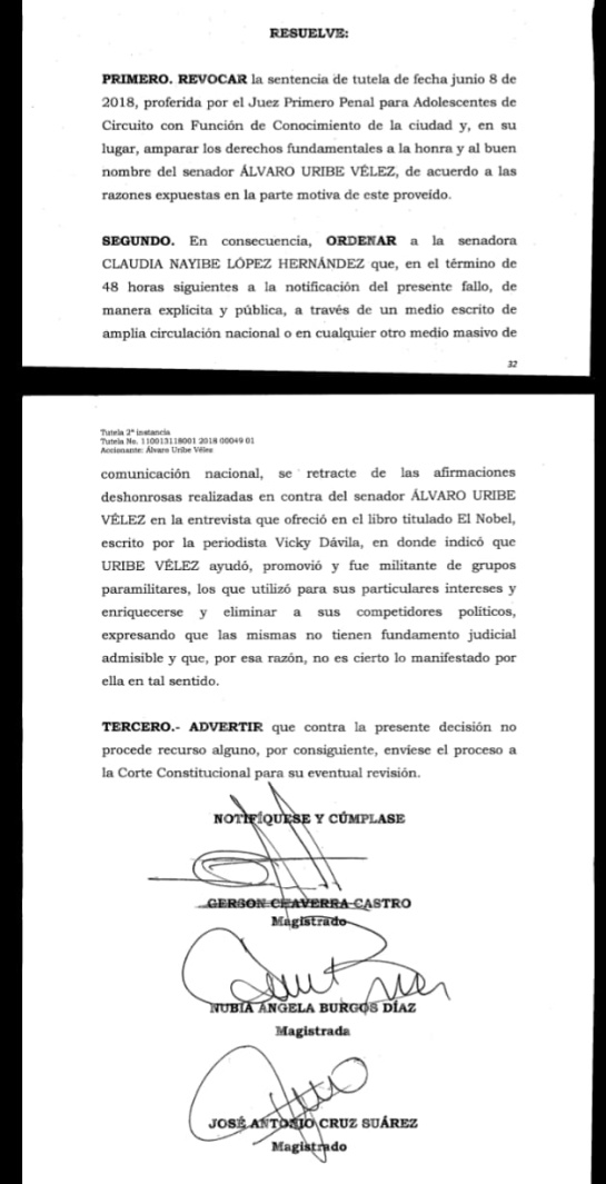 Señalamientos de Claudia López contra Uribe: Claudia López otra vez a retractarse Señalamientos de Claudia López contra Uribe: Claudia López otra vez a retractarse