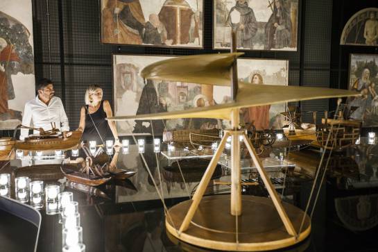 Genios renacentistas: Los ingenios de Da Vinci desfilan sobre la pasarela de Milán Genios renacentistas: Los ingenios de Da Vinci desfilan sobre la pasarela de Milán