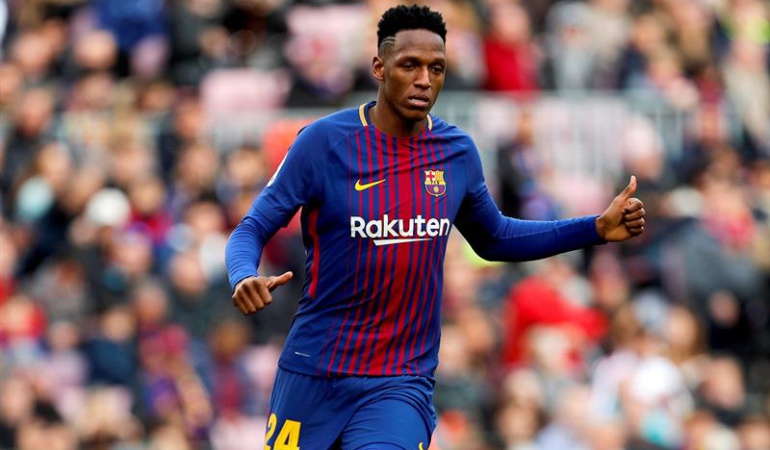 Valverde Yerry Mina Barcelona: Valverde "A Mina lo queremos para defender, hay otros que pueden marcar"
