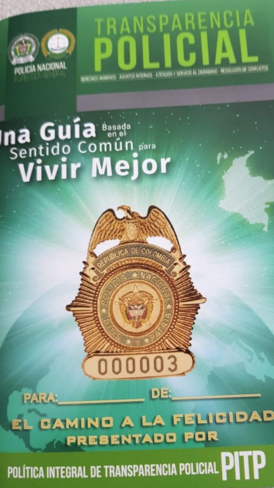 La Policía habría emitido cartillas con mensajes de cienciología. La Policía habría emitido cartillas con mensajes de cienciología.