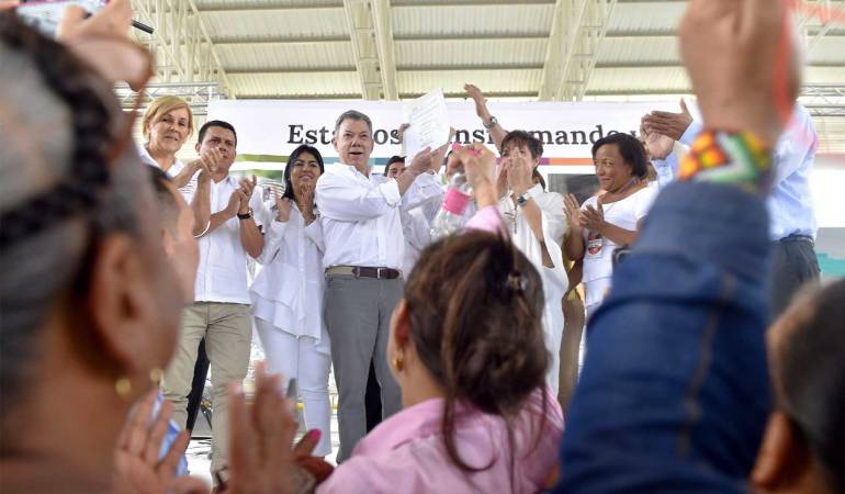 Proceso de paz Farc: No se dejen robar los planes territoriales para la paz: Santos