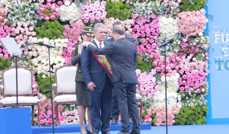 Posesión presidencial: “Quiero gobernar con el espíritu de construir, nunca de destruir": Duque