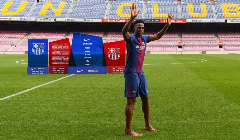Yerry Mina y su carta de despedida al Barcelona: Conmovedor mensaje de despedida de Yerry Mina al Barcelona