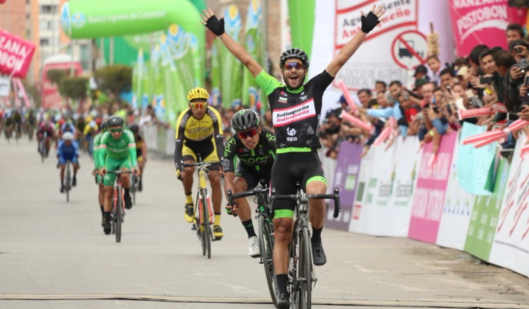 Carlos Julián Quintero ganó la sexta etapa de la Vuelta Colombia 2018