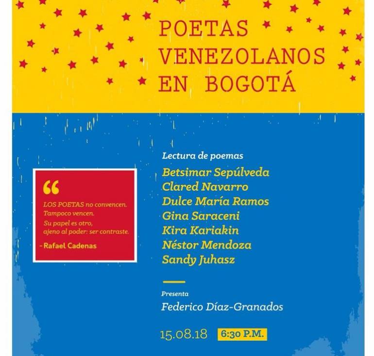 Poesía de venezolanos por los venezolanos en Colombia