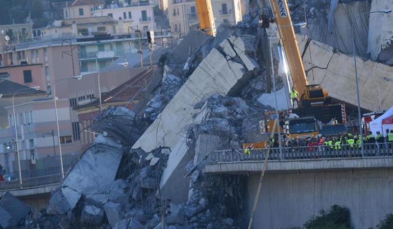 Personas muertas en accidentes: Un colombiano murió en la tragedia de Génova - Italia