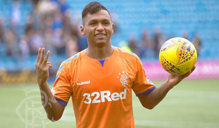 Alfredo Morelos Rangers: ¡Intratable: Alfredo Morelos marcó triplete con el Rangers!