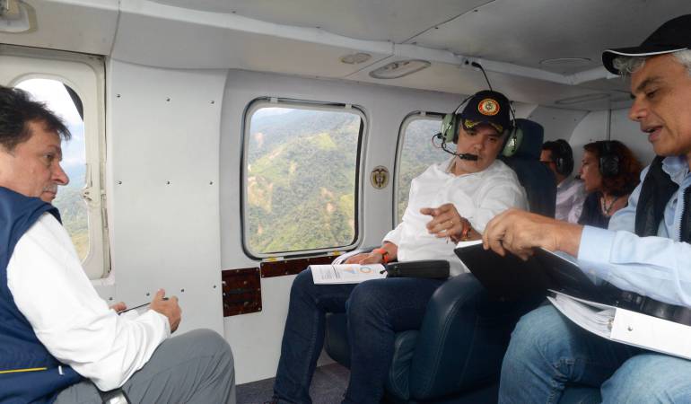 Invierno: Presidente Duque pasa revista a emergencia en Mocoa Putumayo