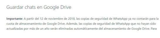 WhatsApp copia de seguridad: ¿Hay que hacer copia de seguridad de WhatsApp antes del 12 de noviembre? WhatsApp copia de seguridad: ¿Hay que hacer copia de seguridad de WhatsApp antes del 12 de noviembre?