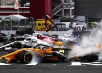 Fernando Alonso se queda fuera del GP de Bélgica por un choque