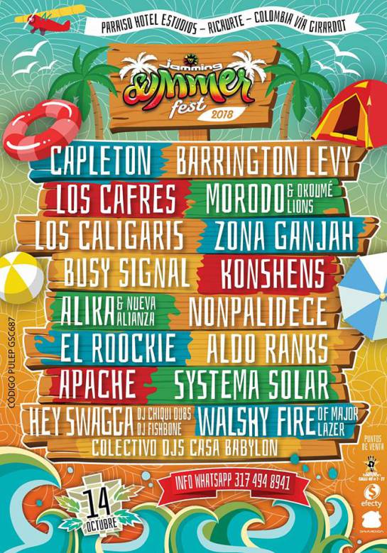 Jamming Summer Fest artistas: ¡Para no perderse! Jamming Summer Fest 2018 Jamming Summer Fest artistas: ¡Para no perderse! Jamming Summer Fest 2018