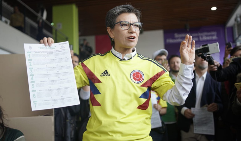 Resultados Consulta Anticorrupción: Claudia López impugna resultados de Consulta Anticorrupción