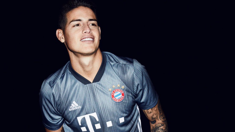 James Rodríguez, Bayern Múnich, camiseta, Uniforme: James, protagonista en la presentación de la tercera equipación del Bayern