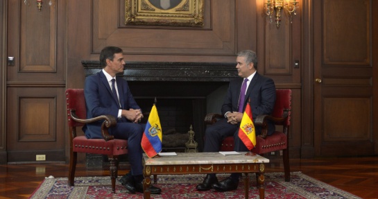 Visita del presidente español.: Duque recibe al Presidente del Gobierno español en la Casa de Nariño Visita del presidente español.: Duque recibe al Presidente del Gobierno español en la Casa de Nariño