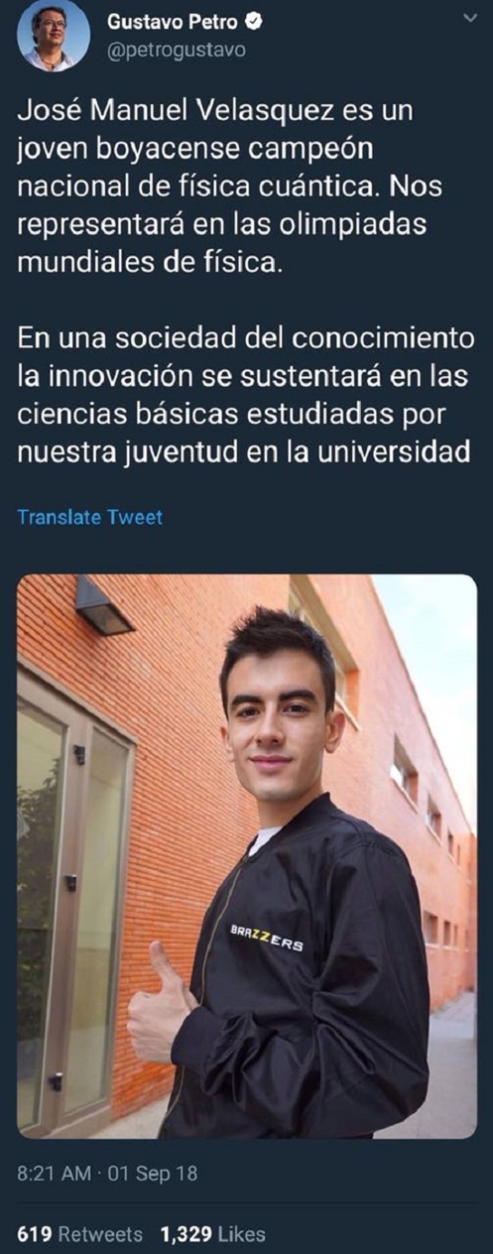 Gustavo Petro actor porno: Gustavo Petro confunde a actor porno con un campeón de física cuántica Gustavo Petro actor porno: Gustavo Petro confunde a actor porno con un campeón de física cuántica