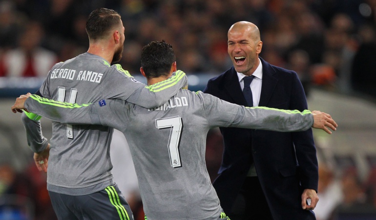 Zinedine Zidane, Real Madrid, Cristiano Ronaldo, Sergio Ramos: Zidane: "Ramos es un líder en el vestuario, Cristiano en la cancha"