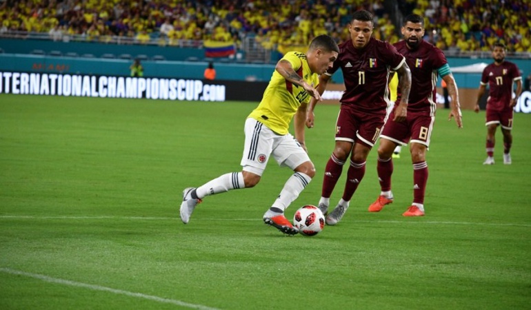 Colombia Venezuela on line: ¡Colombia empieza con victoria la era post Pékerman!