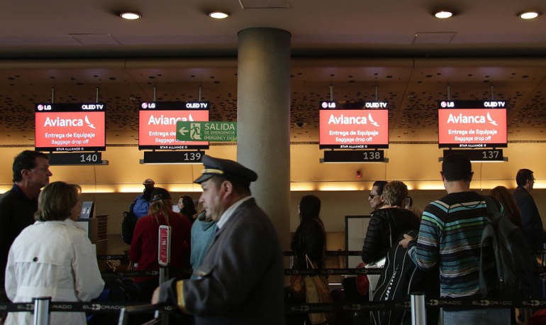 Retrasos en los vuelos de la aerolínea Avianca.