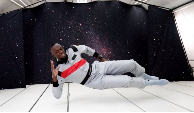 Usain Bolt a gravedad cero: 'El hijo del viento', ahora vence a la gravedad