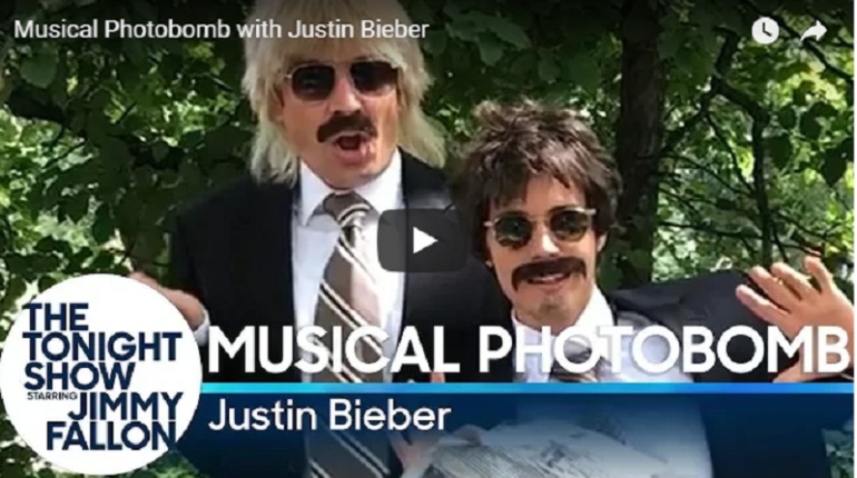Así bailaron Justin Bieber y Jimmy Fallon en las calles de Nueva York