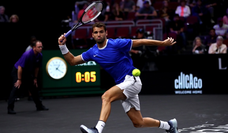 Roger Federer Novak Djokovic Grigor Dimitrov Laver Cup: Dimitrov vence a Tiafoe y pone en ventaja a Europa en la Laver Cup