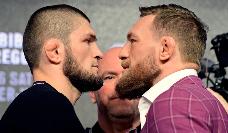 McGregor cara a cara Khabib: Primer cara a cara: McGregor sentenció a muerte a Khabib