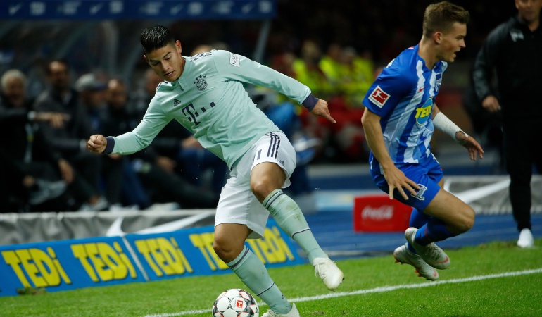 Herta Berlín 2-0 Bayern Múnich: Bayern sufre su primera derrota en Liga con James en cancha