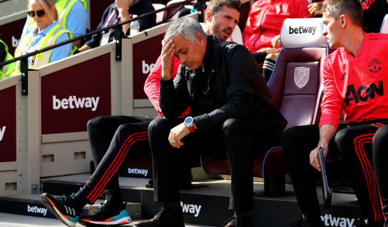 Mourinho Manchester United West Ham United: Mourinho continúa al borde del abismo, Manchester perdió con West Ham