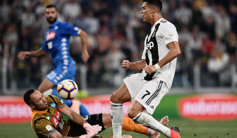 David Ospina Cristiano Juventus Napoli: Ospina le ganó el duelo a Cristiano, pero Juventus venció al Napoli