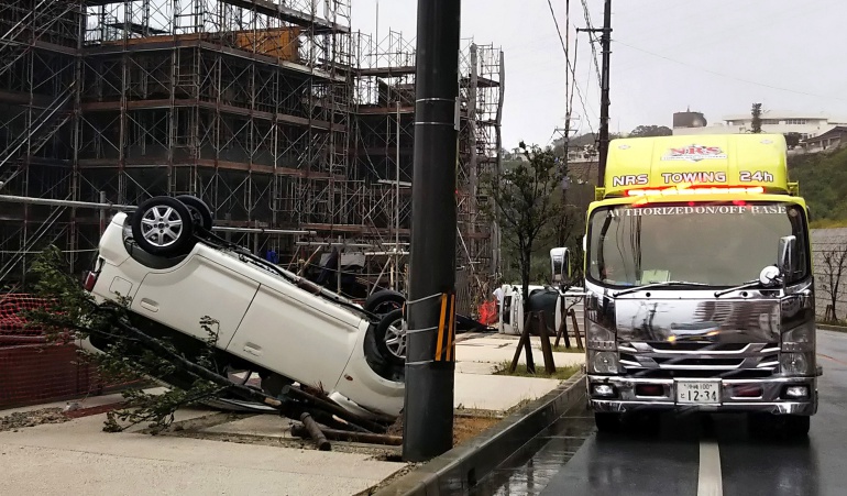 Tifon afecta transporte en Japón: Más de 400 vuelos cancelados en Japón ante llegada del tifón Trami
