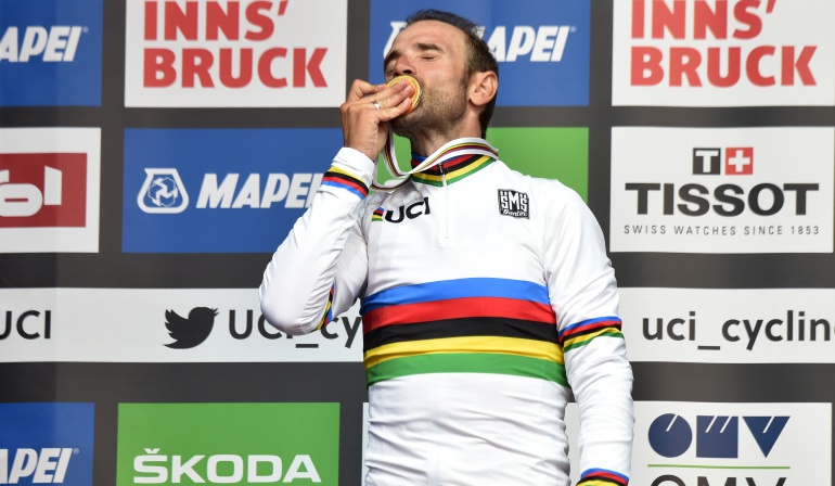 Valverde declaraciones Innsbruck Austria Mundial de ciclismo: Valverde: "Estoy sin palabras, no me lo creo"