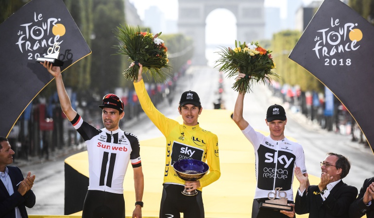 Geraint Thomas trofeo: Roban el trofeo de Geraint Thomas del título Tour de Francia